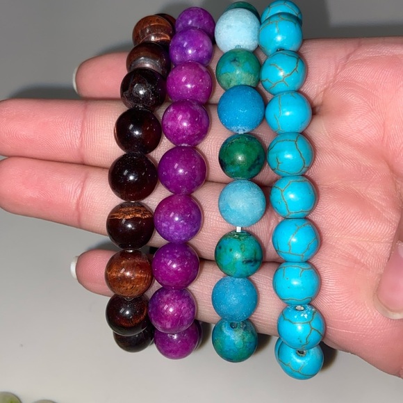 Large Colorful crystal Beaded Bracelets pick your color - Picture 10 of 10